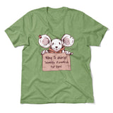 Willing To Undergo Scientific Research For Food Men/Unisex T-Shirt in Heather Green color