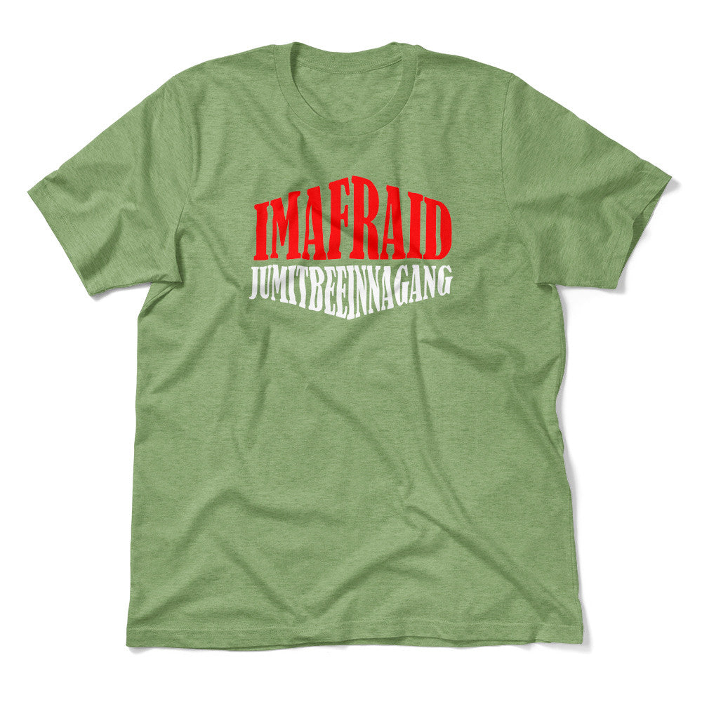Imafraid Jumitbeeinnagang Men/Unisex T-Shirt in Heather Green color