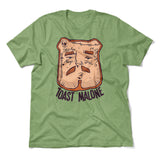 Toast Malone Men/Unisex T-Shirt in Heather Green color