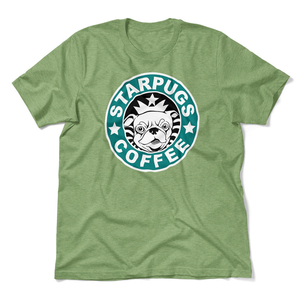 Starpugs Coffee Men/Unisex T-Shirt in Heather Green color