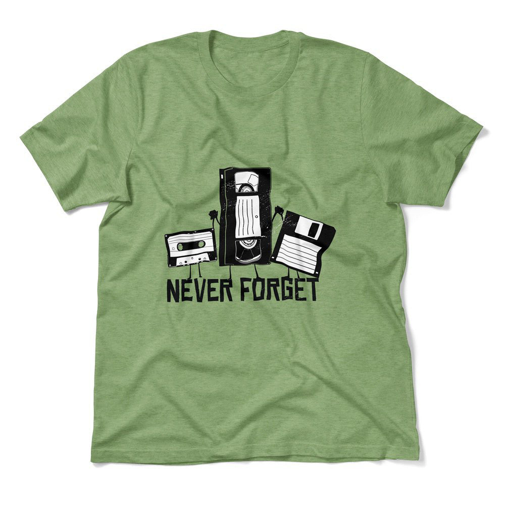 Never Forget The Old Stuff Men/Unisex T-Shirt in Heather Green color