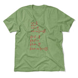 Physics Formula Men/Unisex T-Shirt in Heather Green color