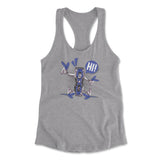 Quadcopter Robot Womens Racerback Tank in Heather Grey color