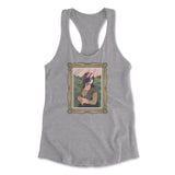 Monalisa Helmet Womens Racerback Tank in Heather Grey color
