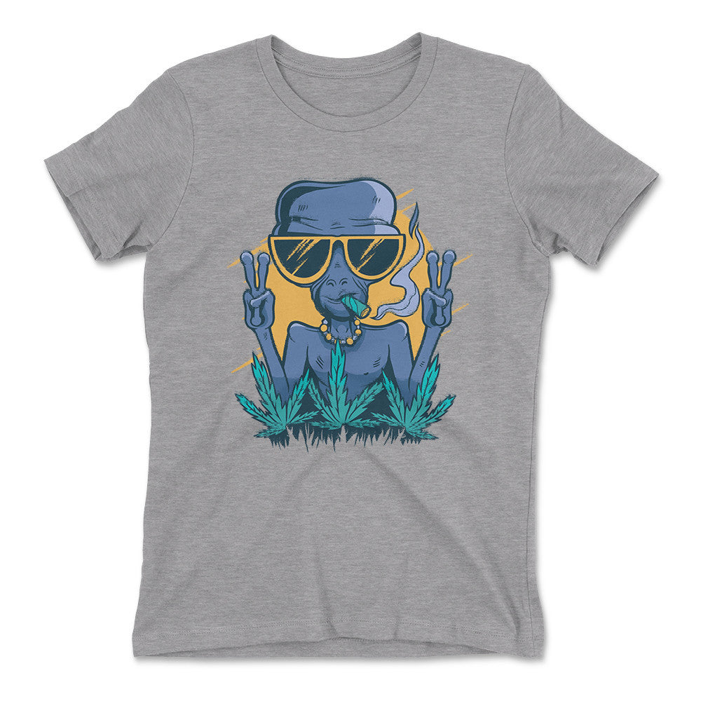 Alien Joint Womens T-Shirt in Heather Grey color
