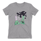I Think You're Overreacting Womens T-Shirt in Heather Grey color