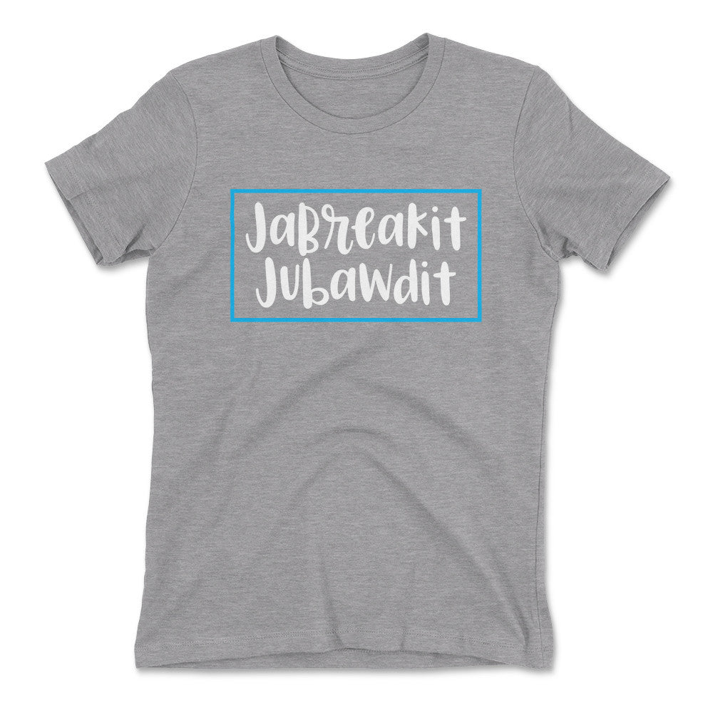 Jabreakit Jabawdit Womens T-Shirt in Heather Grey color