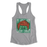 My Ginger Hair Is My Lucky Charm Womens Racerback Tank in Heather Grey color