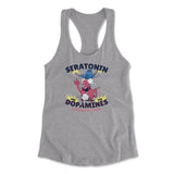Molecules Rock Womens Racerback Tank in Heather Grey color