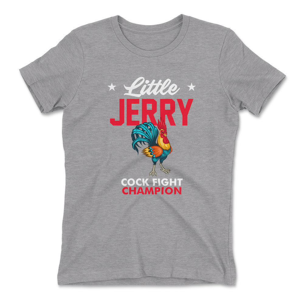 Little Jerry Womens T-Shirt in Heather Grey color