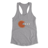 Pie Eating Cream Womens Racerback Tank in Heather Grey color