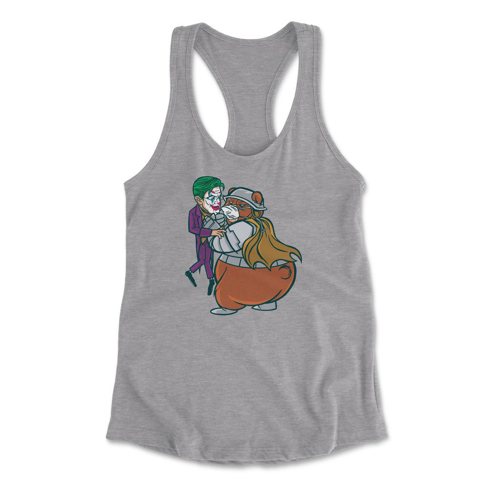 Iam Bearman Womens Racerback Tank in Heather Grey color