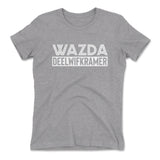 Wazda Deelwifkramer Womens T-Shirt in Heather Grey color