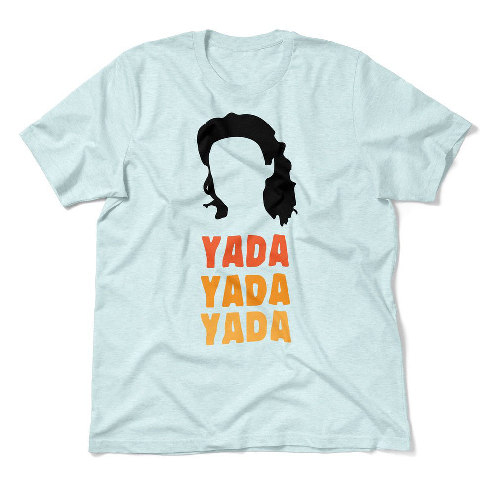 Yada-yada-yada Men/Unisex T-Shirt in Heather Ice Blue color