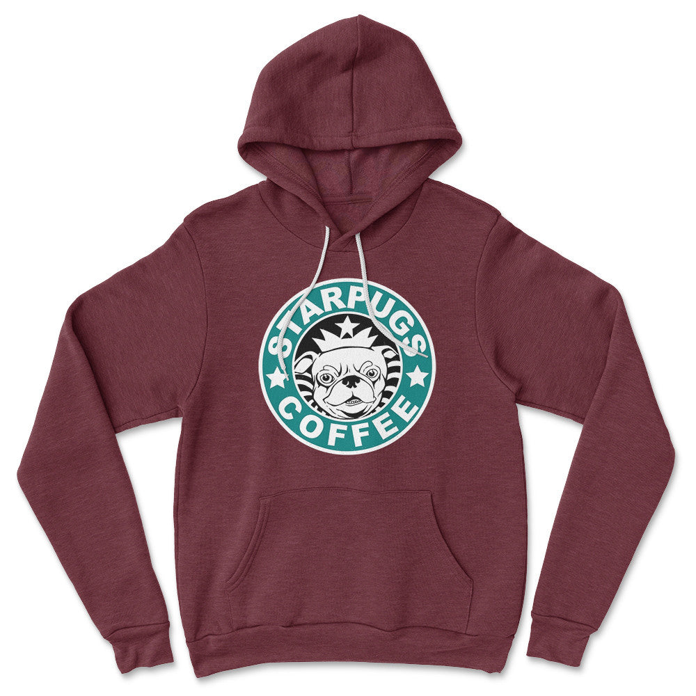 Starpugs Coffee Hoodie in Heather Maroon color