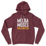 Melba Moses Wolfenstein Hoodie in Heather Maroon color