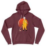 Kill Bill Mrs.santa Hoodie in Heather Maroon color