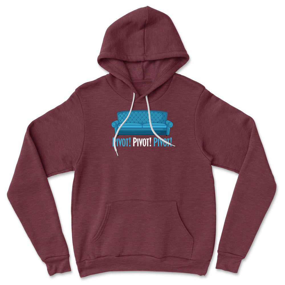 Pivot Hoodie in Heather Maroon color