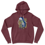Old Nokia Cellphone Hoodie in Heather Maroon color