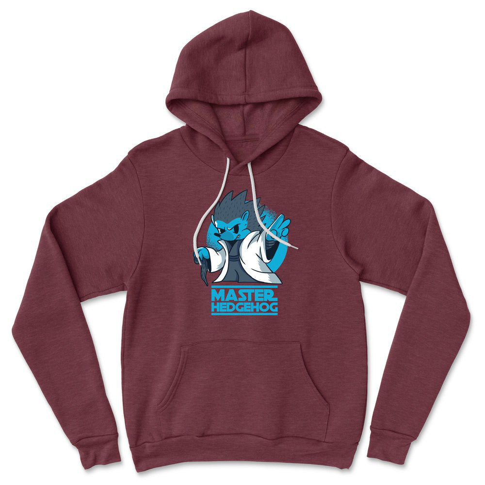 Master Hedgehog Hoodie in Heather Maroon color
