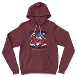 Molecules Rock Hoodie in Heather Maroon color
