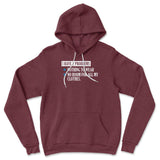 I Have 2 Problems Hoodie in Heather Maroon color