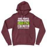 Some People Just Need A High-Five In The Face With A Chair Hoodie in Heather Maroon color