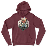 Lifeline Pug Apex Gamer Hoodie in Heather Maroon color