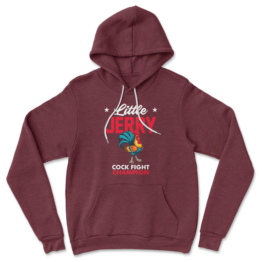 Little Jerry Hoodie in Heather Maroon color