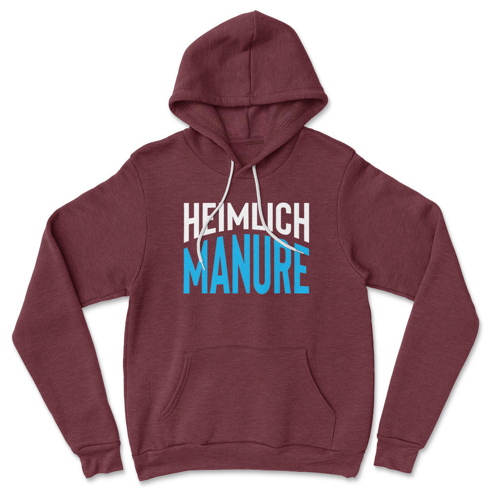 Heimlich Manure Hoodie in Heather Maroon color