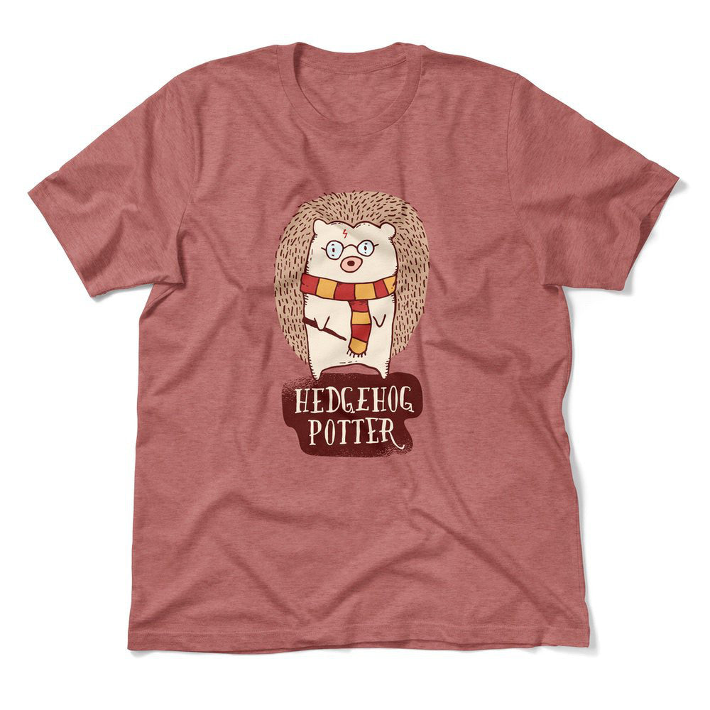 Hedge Hog Potter Men/Unisex T-Shirt in Heather Mauve color