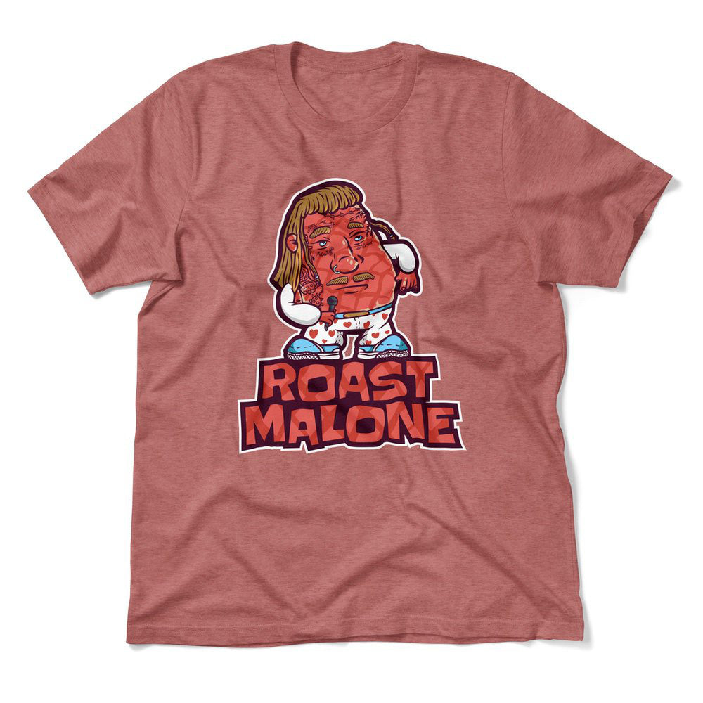Roast Malone Men/Unisex T-Shirt in Heather Mauve color