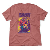 Invasion Of The Robots Men/Unisex T-Shirt in Heather Mauve color