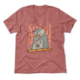 Natural Born Chiller Men/Unisex T-Shirt in Heather Mauve color
