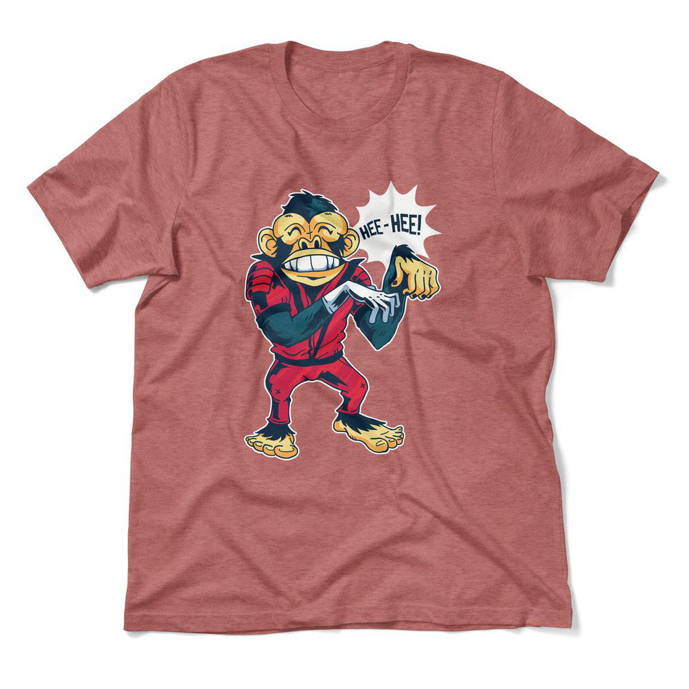 Dancing Monkey Jackson Men/Unisex T-Shirt in Heather Mauve color
