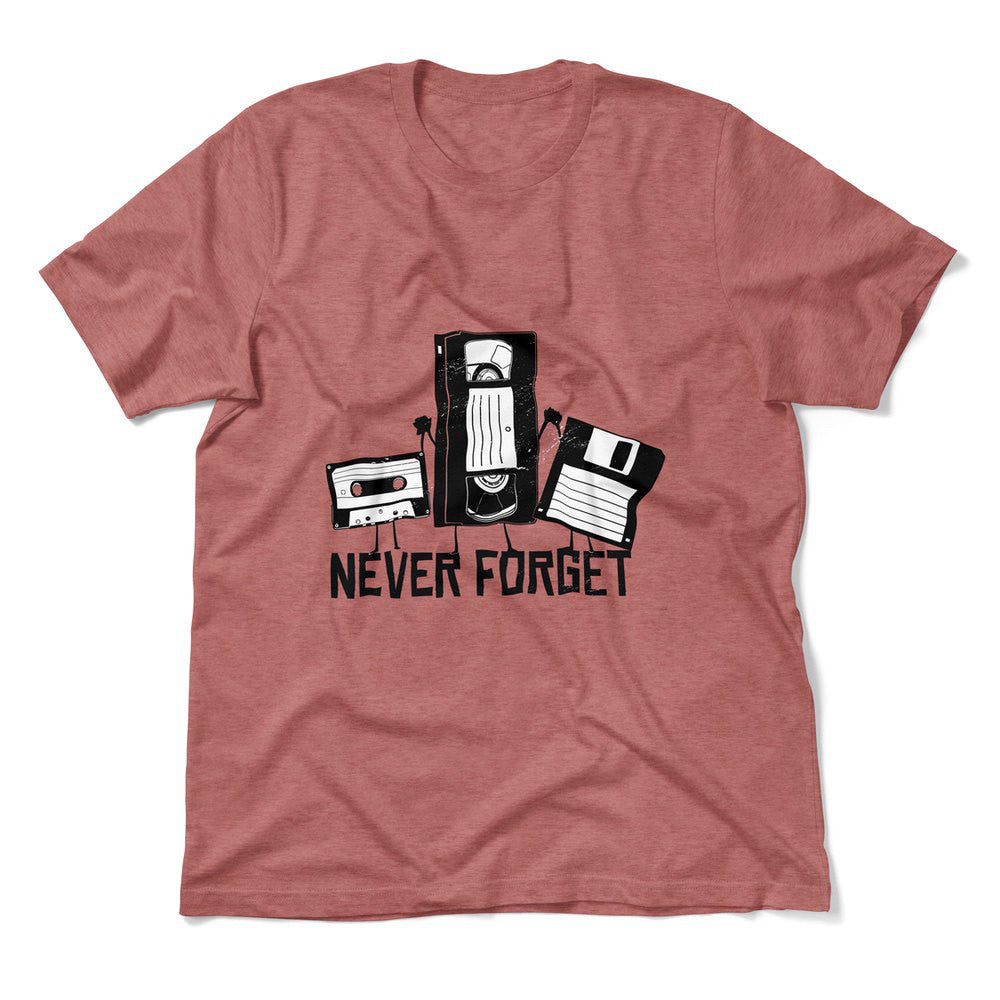 Never Forget The Old Stuff Men/Unisex T-Shirt in Heather Mauve color