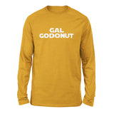 Gal Godonut Men/Unisex Drop Shoulder Sweatshirt in Heather Mustard color