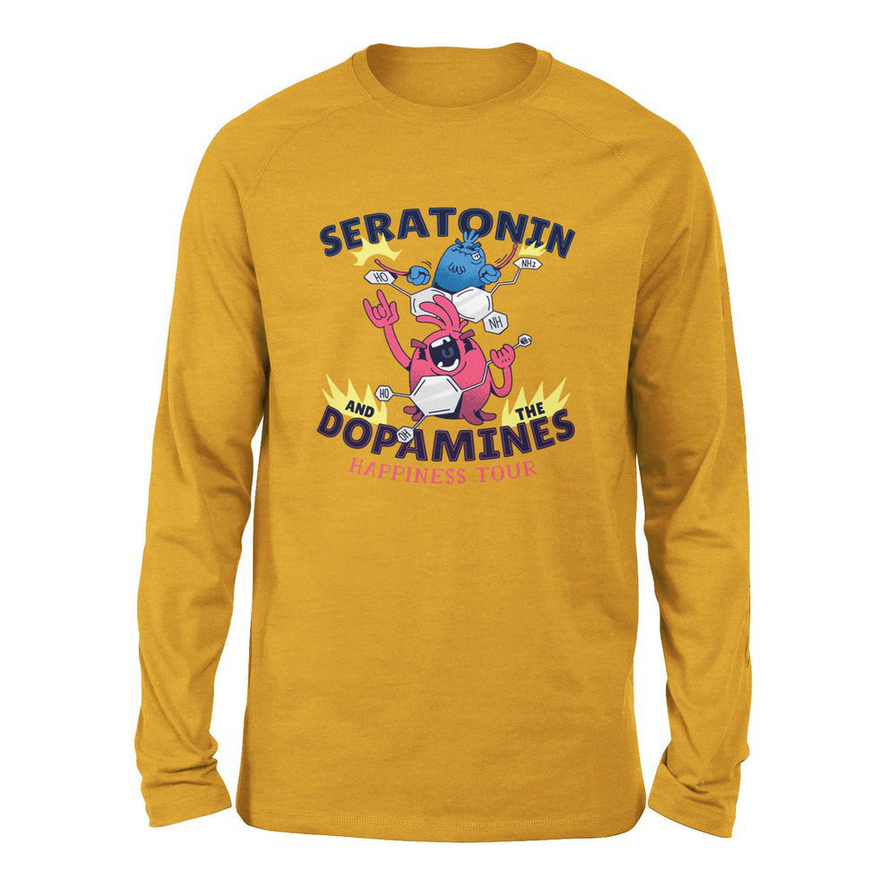 Molecules Rock Men/Unisex Drop Shoulder Sweatshirt in Heather Mustard color