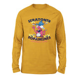 Molecules Rock Men/Unisex Drop Shoulder Sweatshirt in Heather Mustard color