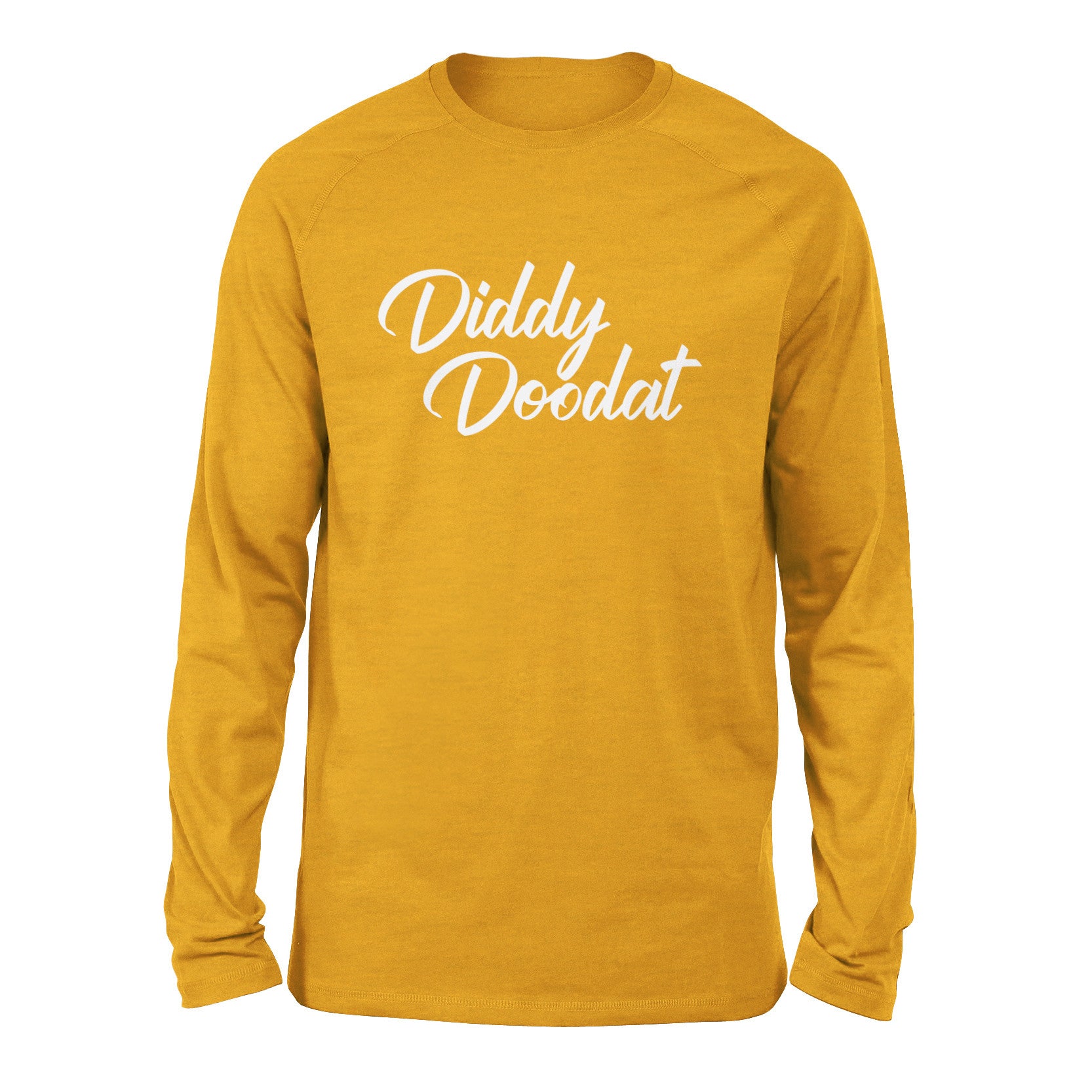Diddy Doodat Men/Unisex Drop Shoulder Sweatshirt in Heather Mustard color