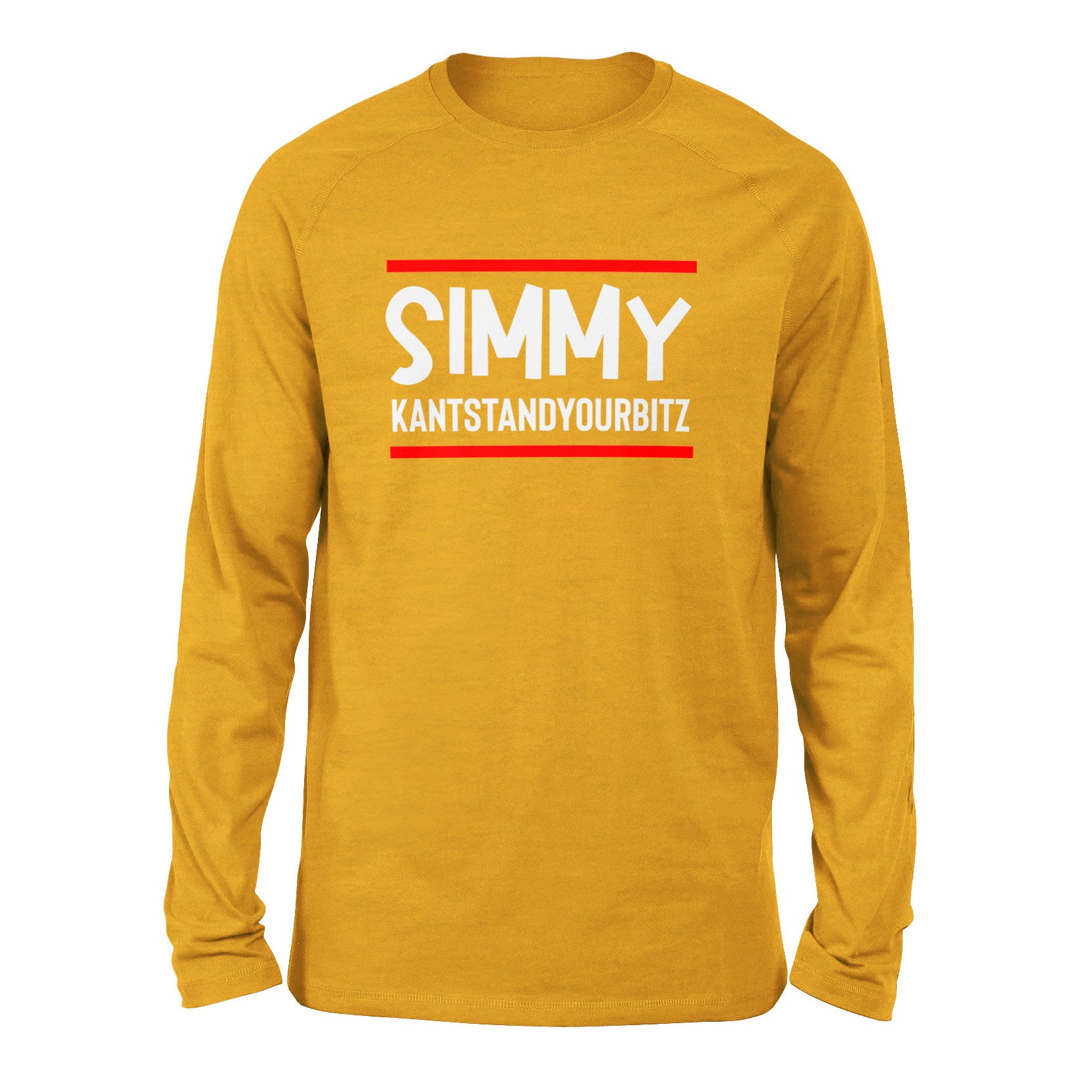 Simmy Kantstandyourbitz Men/Unisex Drop Shoulder Sweatshirt in Heather Mustard color