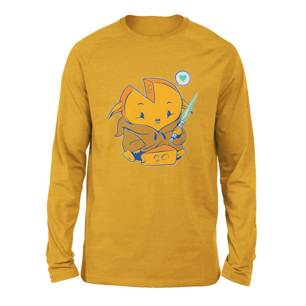 Baby Gouda Men/Unisex Drop Shoulder Sweatshirt in Heather Mustard color