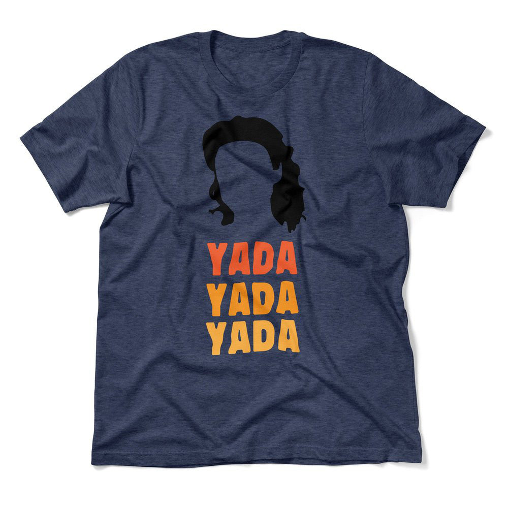 Yada-yada-yada Men/Unisex T-Shirt in Heather Navy color