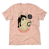 Kendrick Llama Men/Unisex T-Shirt in Heather Peach color