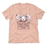 Willing To Undergo Scientific Research For Food Men/Unisex T-Shirt in Heather Peach color