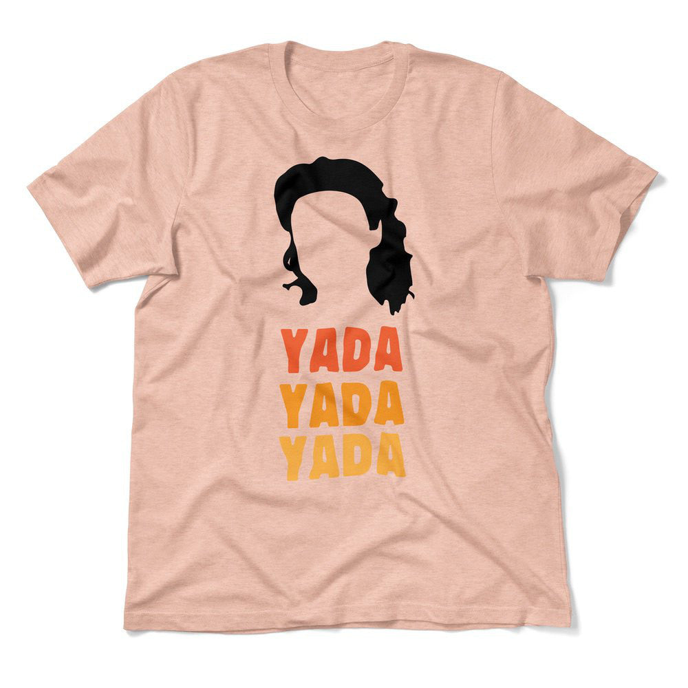 Yada-yada-yada Men/Unisex T-Shirt in Heather Peach color