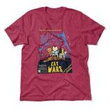 Cat Wars - May The Cat Mint Be With You Men/Unisex T-Shirt in Heather Raspberry color