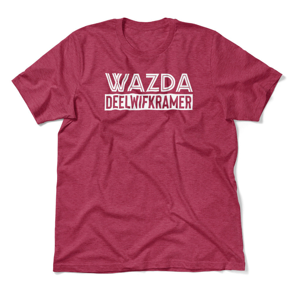 Wazda Deelwifkramer Men/Unisex T-Shirt in Heather Raspberry color