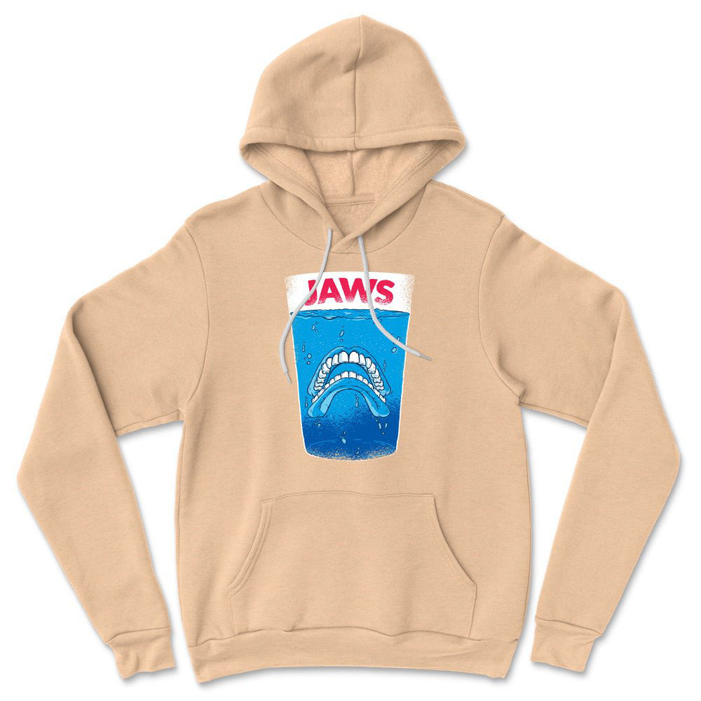 Jaws Teeth Hoodie in Heather Sand Dune color