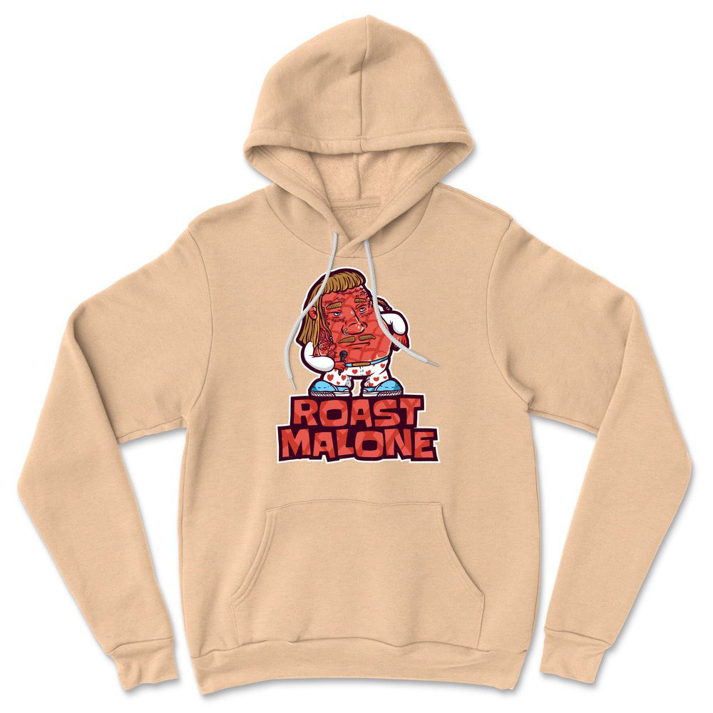 Roast Malone Hoodie in Heather Sand Dune color